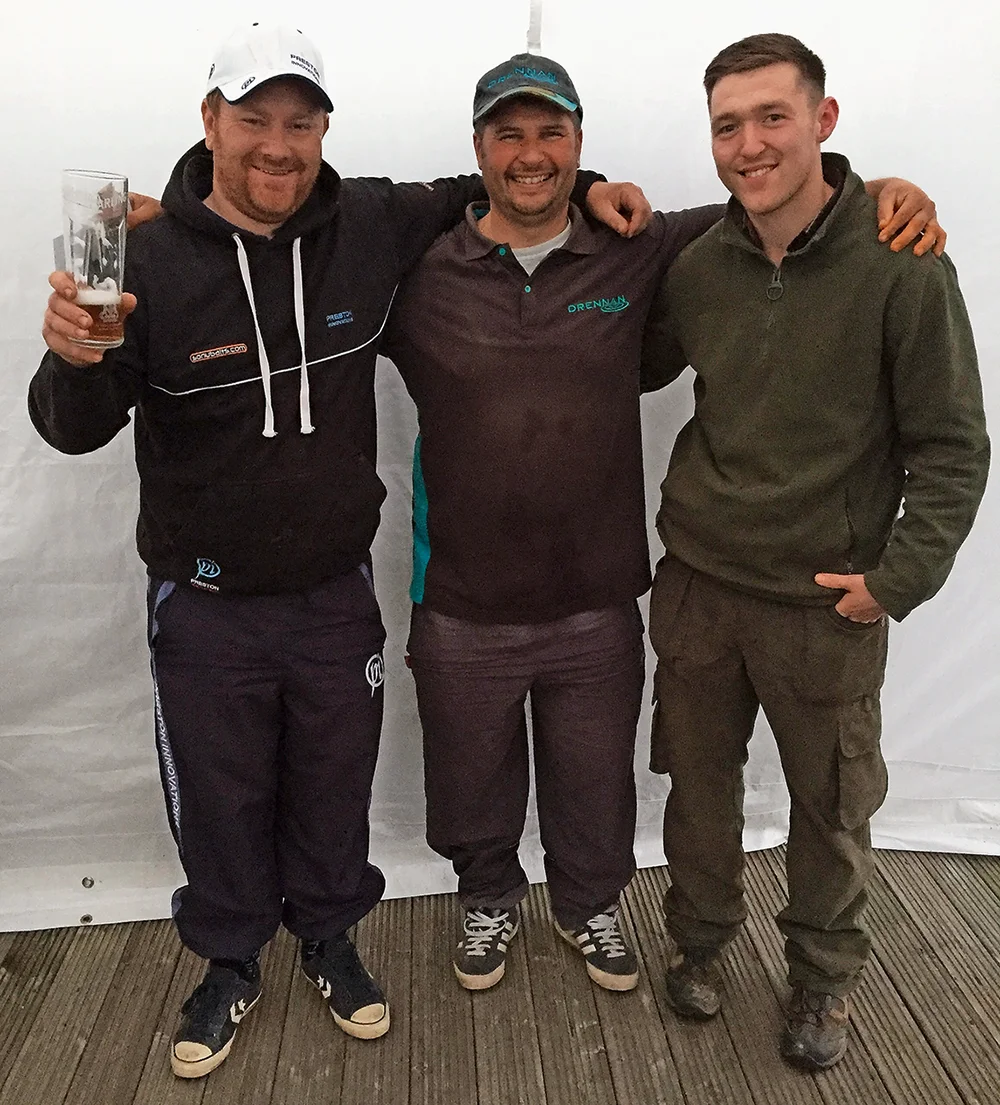 L to R: Scott, Lee and Tom celebrate qualifying.