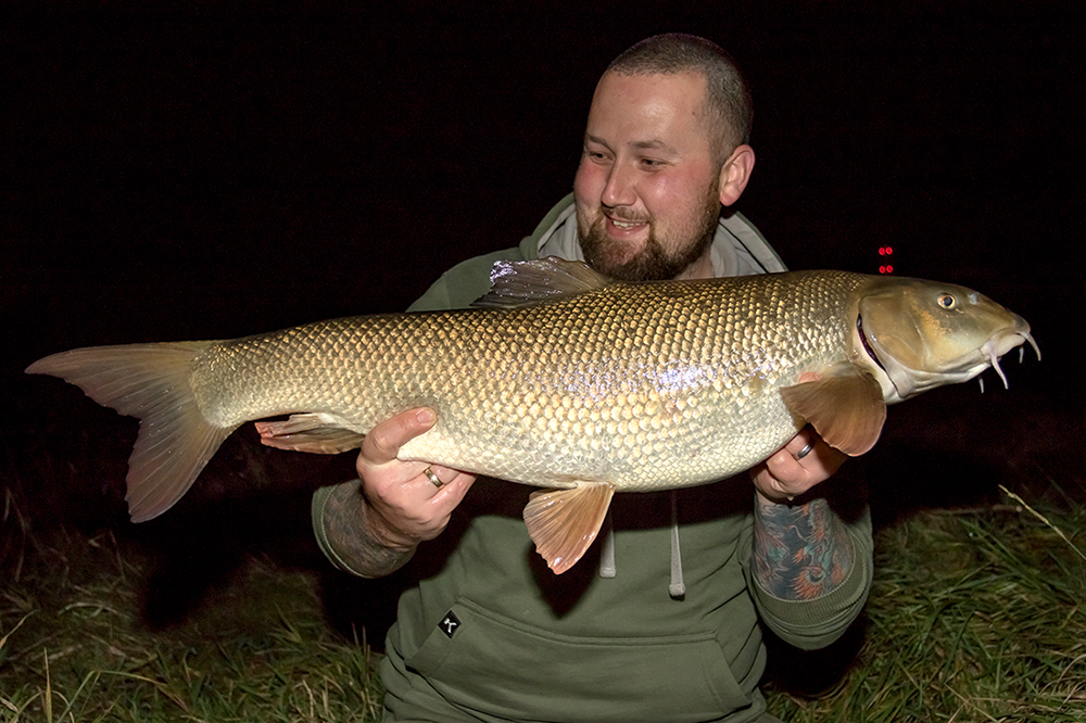 Ant’s first-ever Trent barbel went 14lb 4oz.