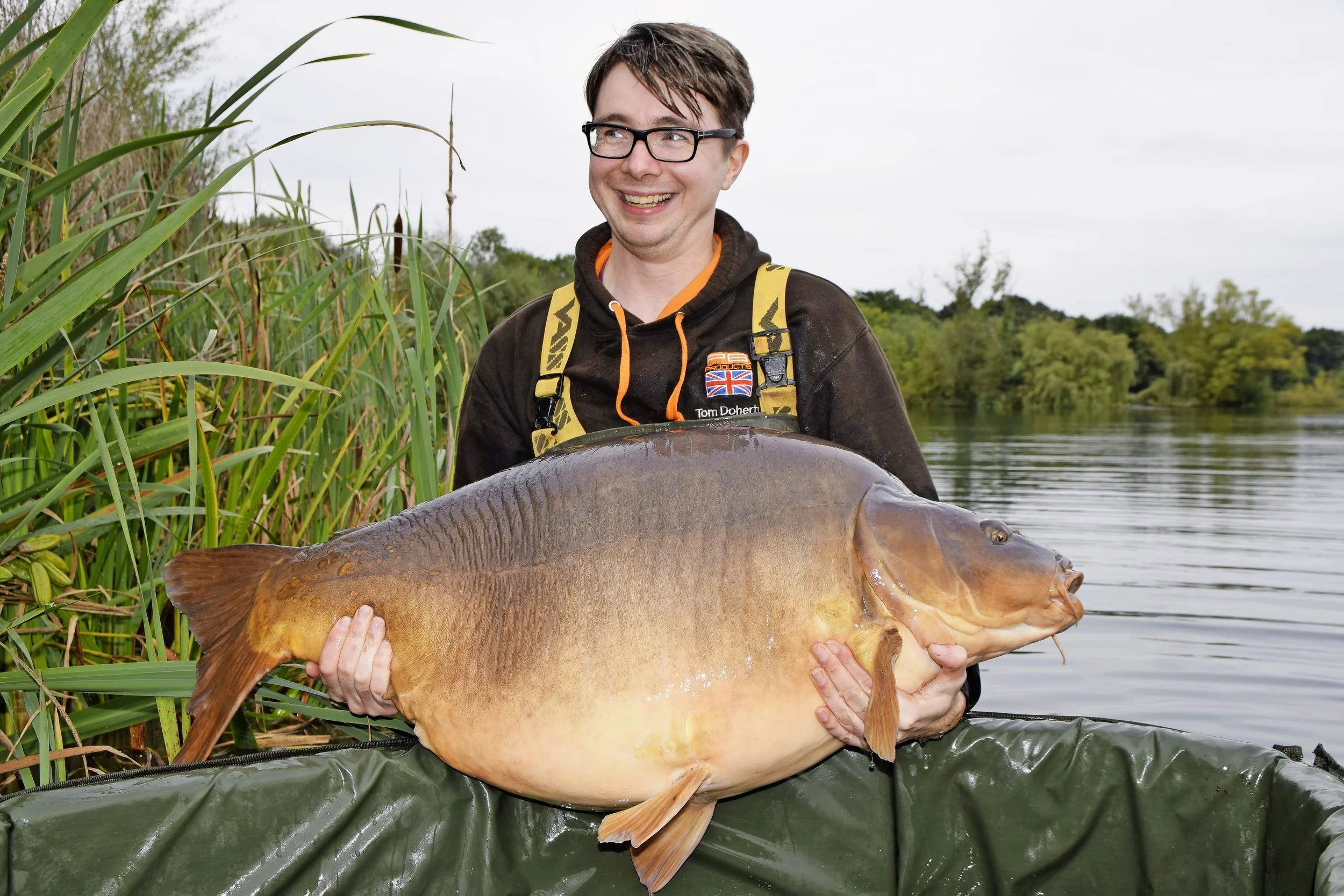 Tom Doherty with Big Rig, the Avenue mirror, at 69lb 3oz. But it won't be a record.
