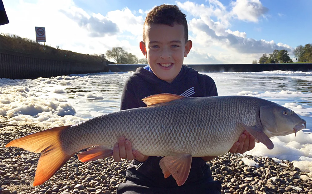 Rio’s best Trent barbel went 13lb 10oz. 