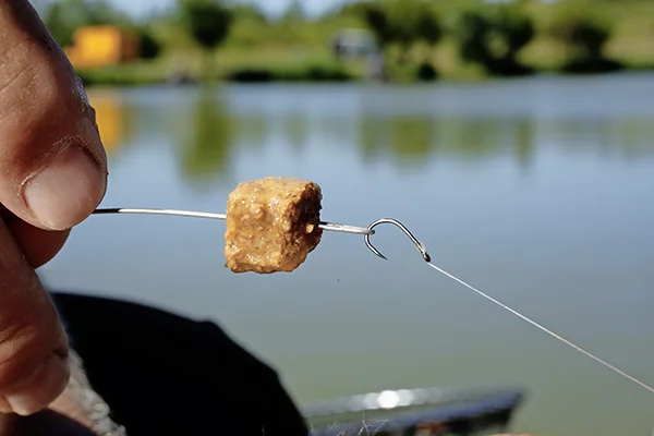 Next, wrap your hook (which maybe as big as a size 10) around the crook end of the needle