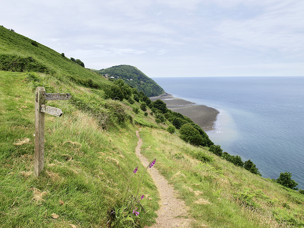 The coast at Lynmouth. Photograph : Nick Hallissey / Country Walking Magazine
