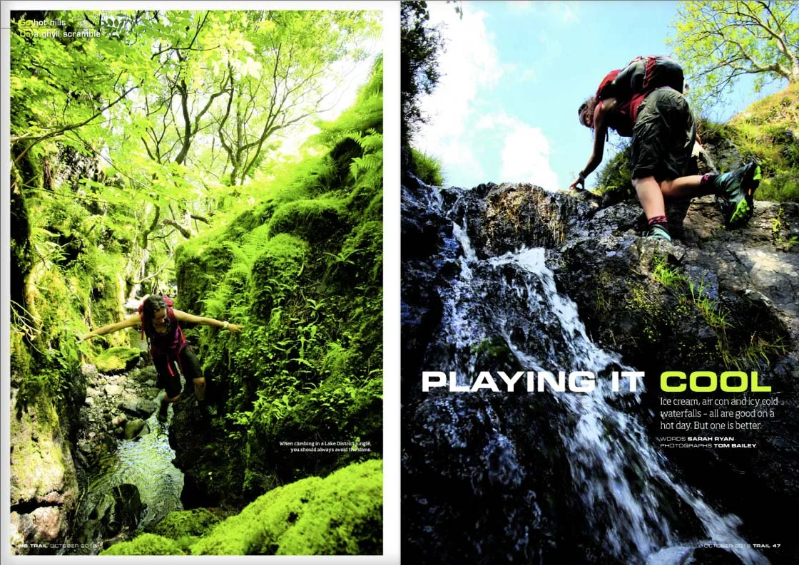 Hot hills - ghyll scrambling