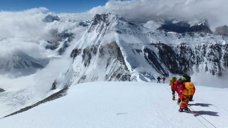 Acclimatising high above the North Col on our final rotation. Image by Jon Gupta
