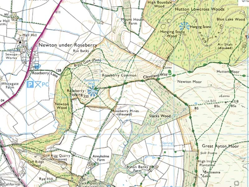 LOCATION FINDER Where: Roseberry Topping, North Yorkshire Map and grid ref: OS Explorer OL26, NZ578126 Getting there: This distinctive mini-mountain sits just north-east of the village of Great Ayton, at the edge of the Cleveland Hills in North Yorkshire. This photo was taken from Roseberry Lane, the main access to the hill from the A173. Why visit? Roseberry Topping is a photographer’s dream. Its shapely cone provides intriguing lines from every angle, while the sandstone outcrops of the summit offer a perfect contrast to pure-white snow (or to the grass and heather of the hillside at other times of the year). Easy paths lead up to it, as does a detour spur of the famous Cleveland Way National Trail.