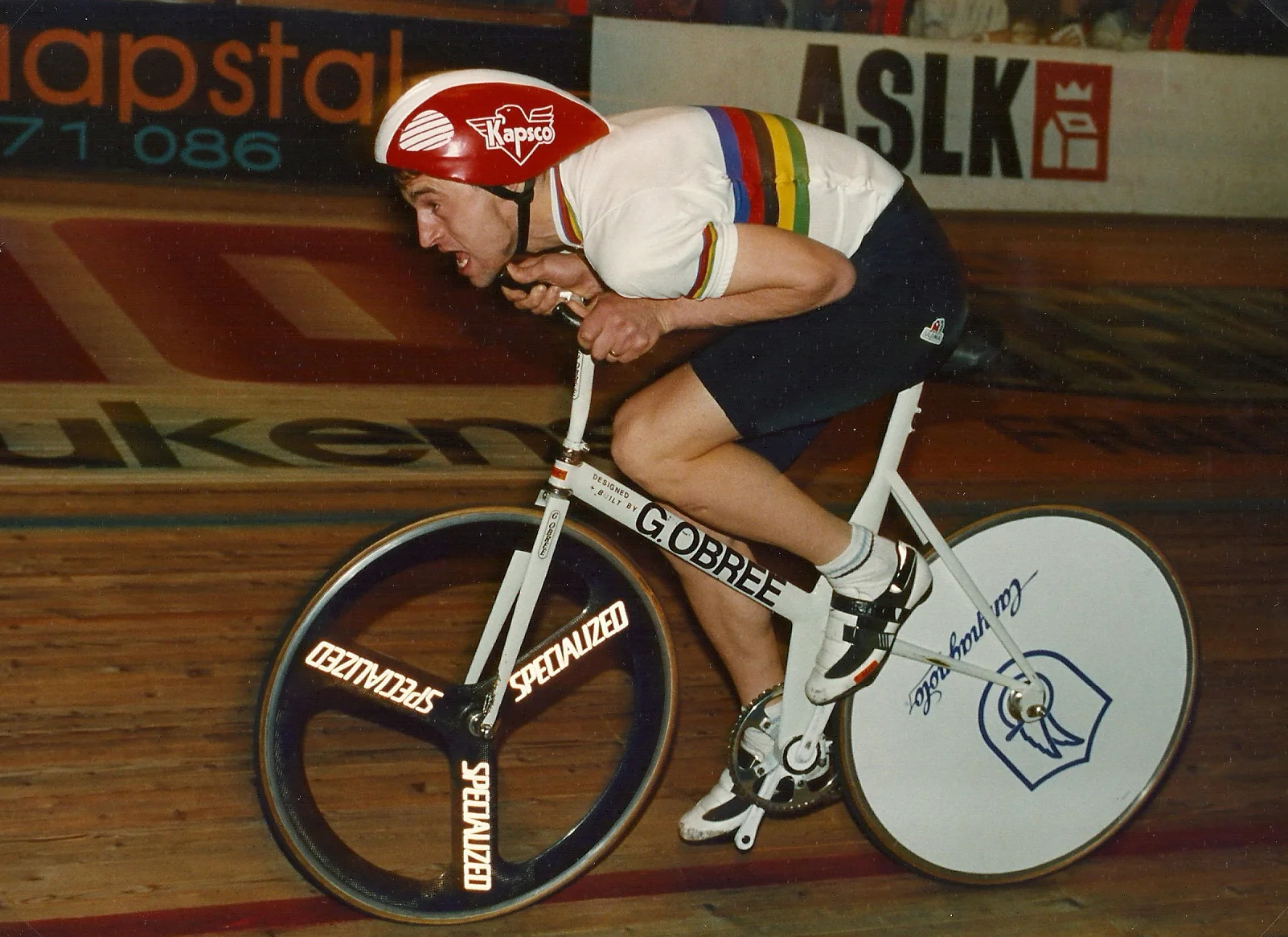 Graeme Obree in action