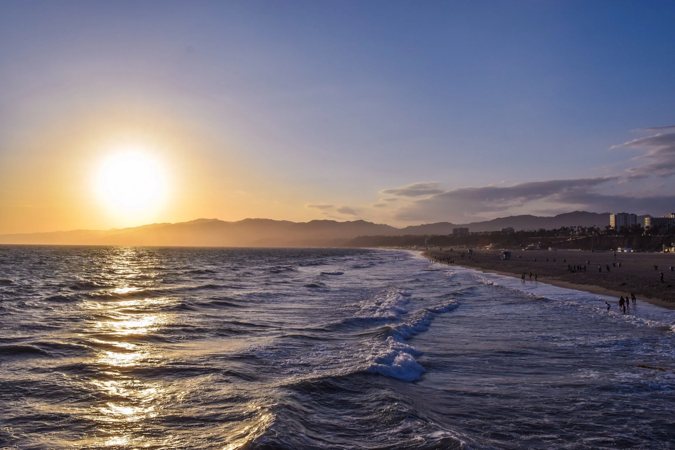 Santa Monica at sunset