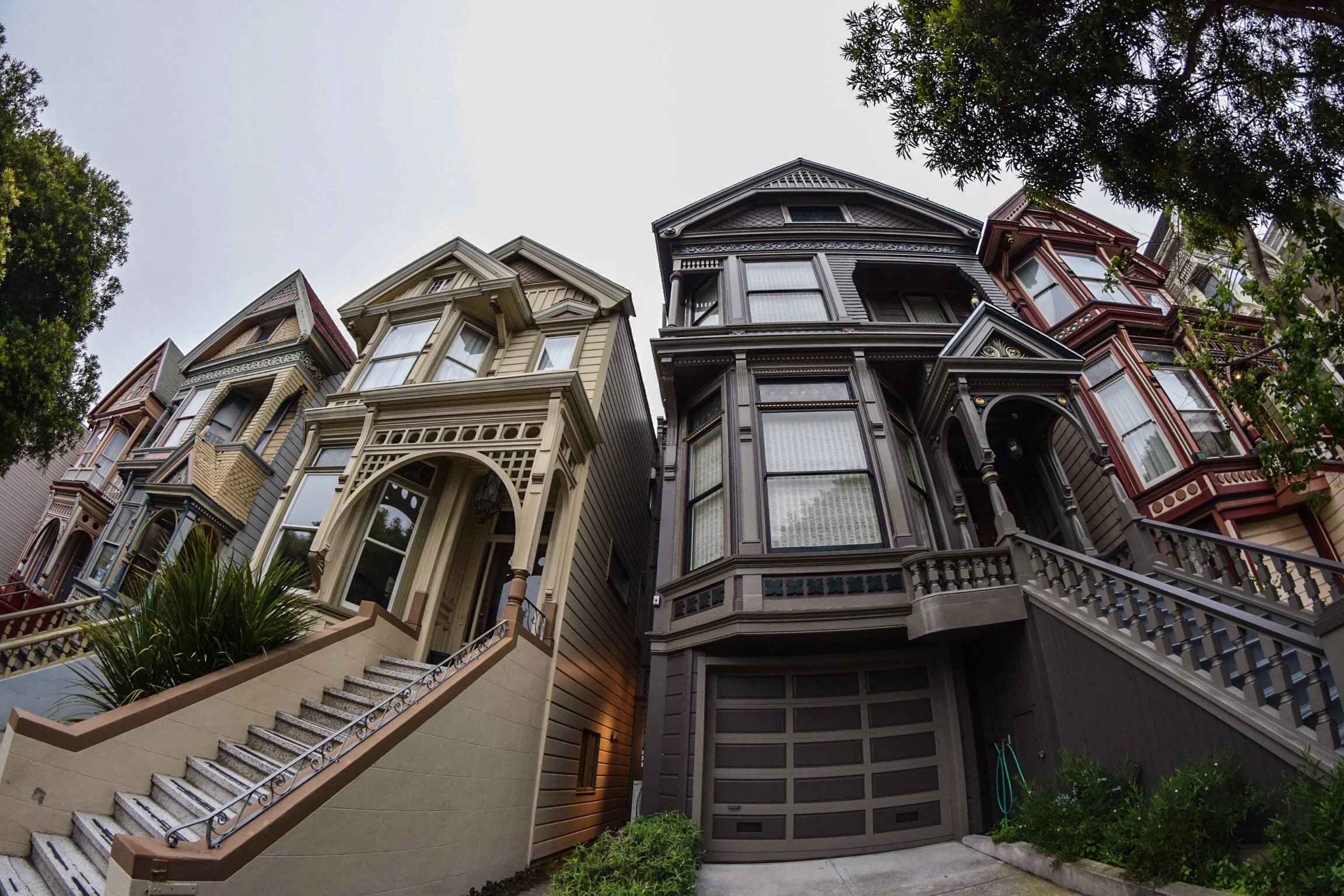 San Francisco - Beautiful Victorian homes abound in San Francisco, including here in Haight-Ashbury 