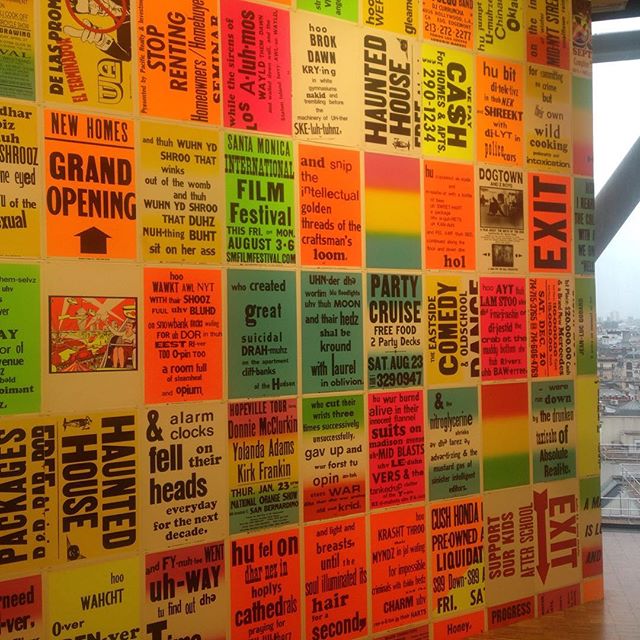 Affiches imprimées de "Howl" d''Allen Ginsberg par Allen Ruppersberg #BeatGenerationExpo #beatgeneration #allenginsberg #centregeorgespompidou