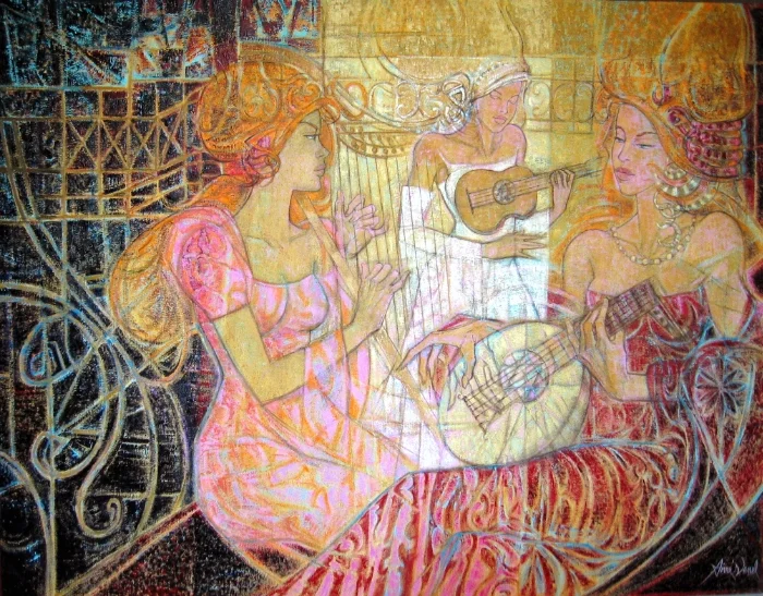 Concert de Dames 114 x 146 cm