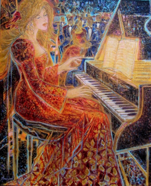 Concerto 81 x 100 cm ; 32 x 40 inches collection particulière