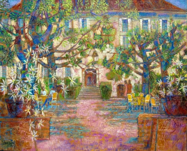 Printemps à l'Abbaye de Talloires 100x81cm 39x31,59 inches