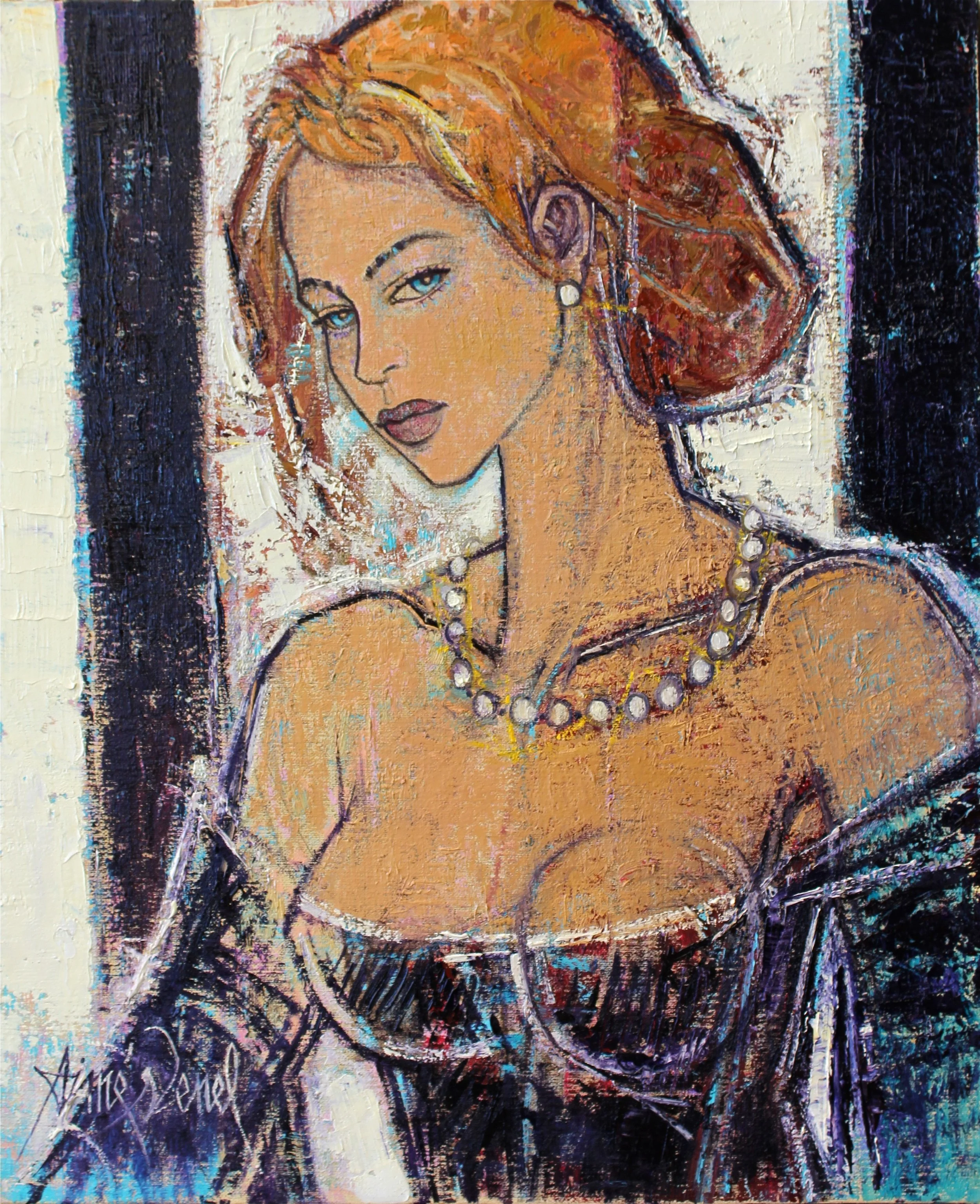  Anastasia 61 x 50 cm, Collection particulière 
