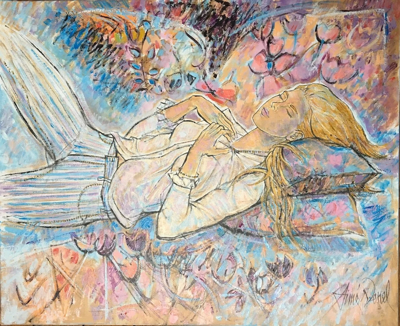  Ophélie 2020 50x61 cm Huile sur toile  