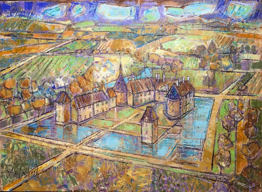 Visite aérienne au Château de Commarin