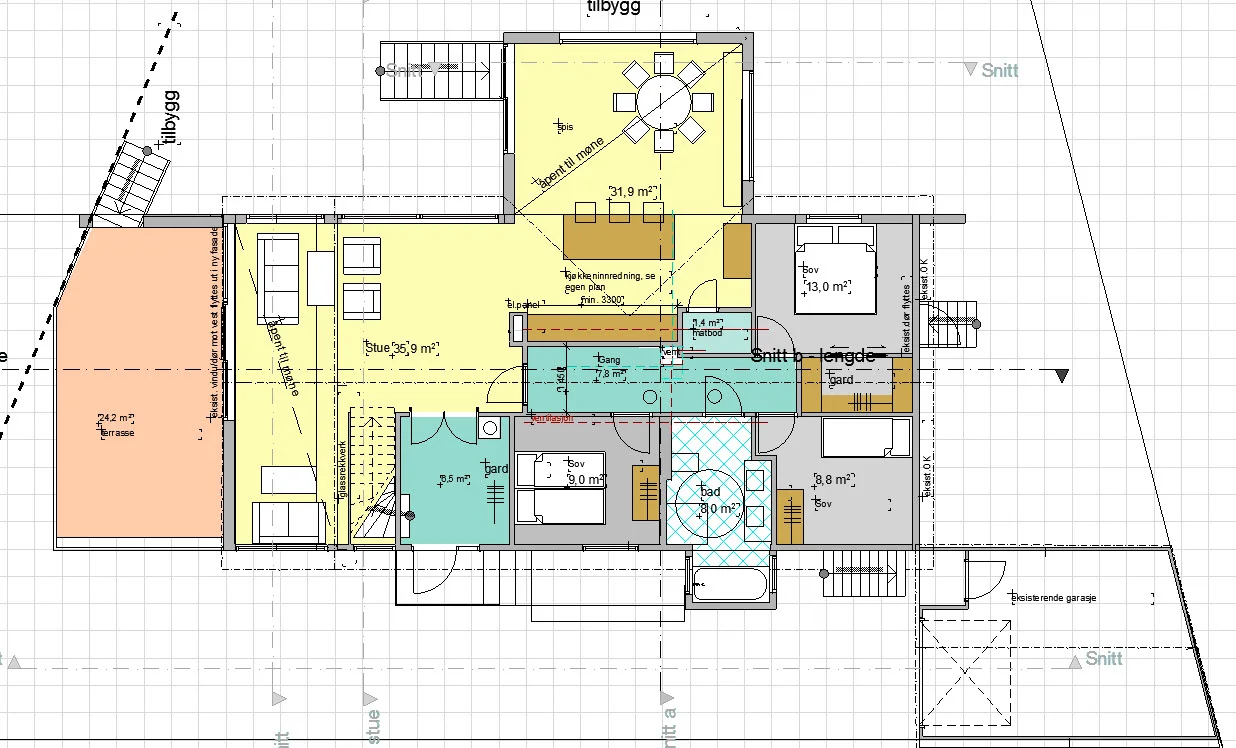 Plan 1. etasje ETTER