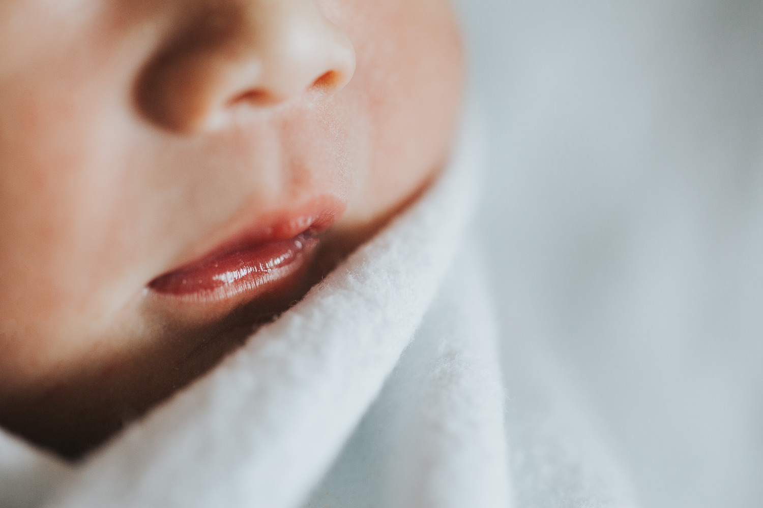 close up of lips of 1 day old baby boy in hospital bassinet - Markham Fresh 48 photos