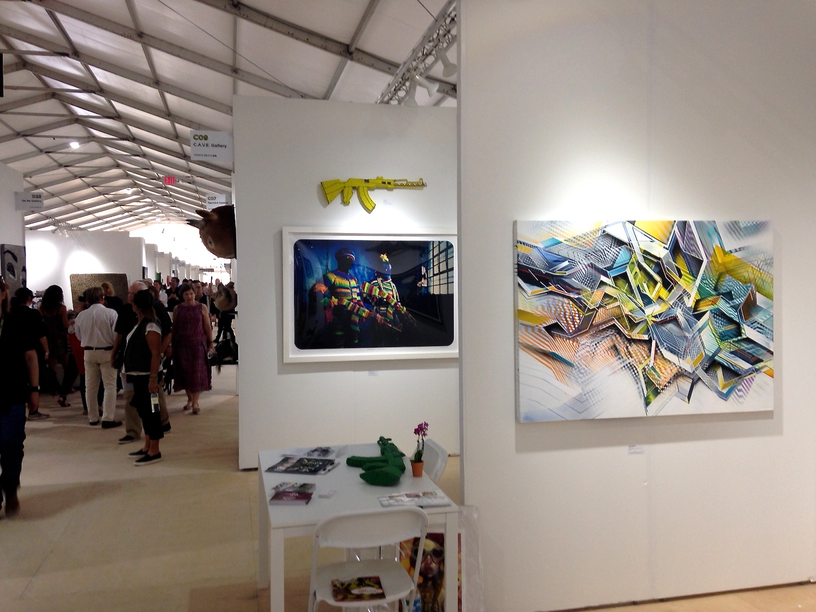 Scope art fair 2014 with Cave Gallery from Venice Beach