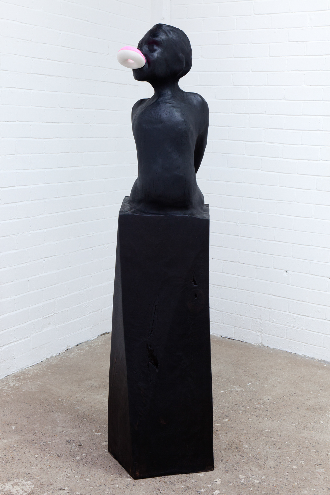Daughters are spoons, sometimes they grow into knives Ebonised beech, chalk, wax, 40 x 47 x 157cm Unique 2014