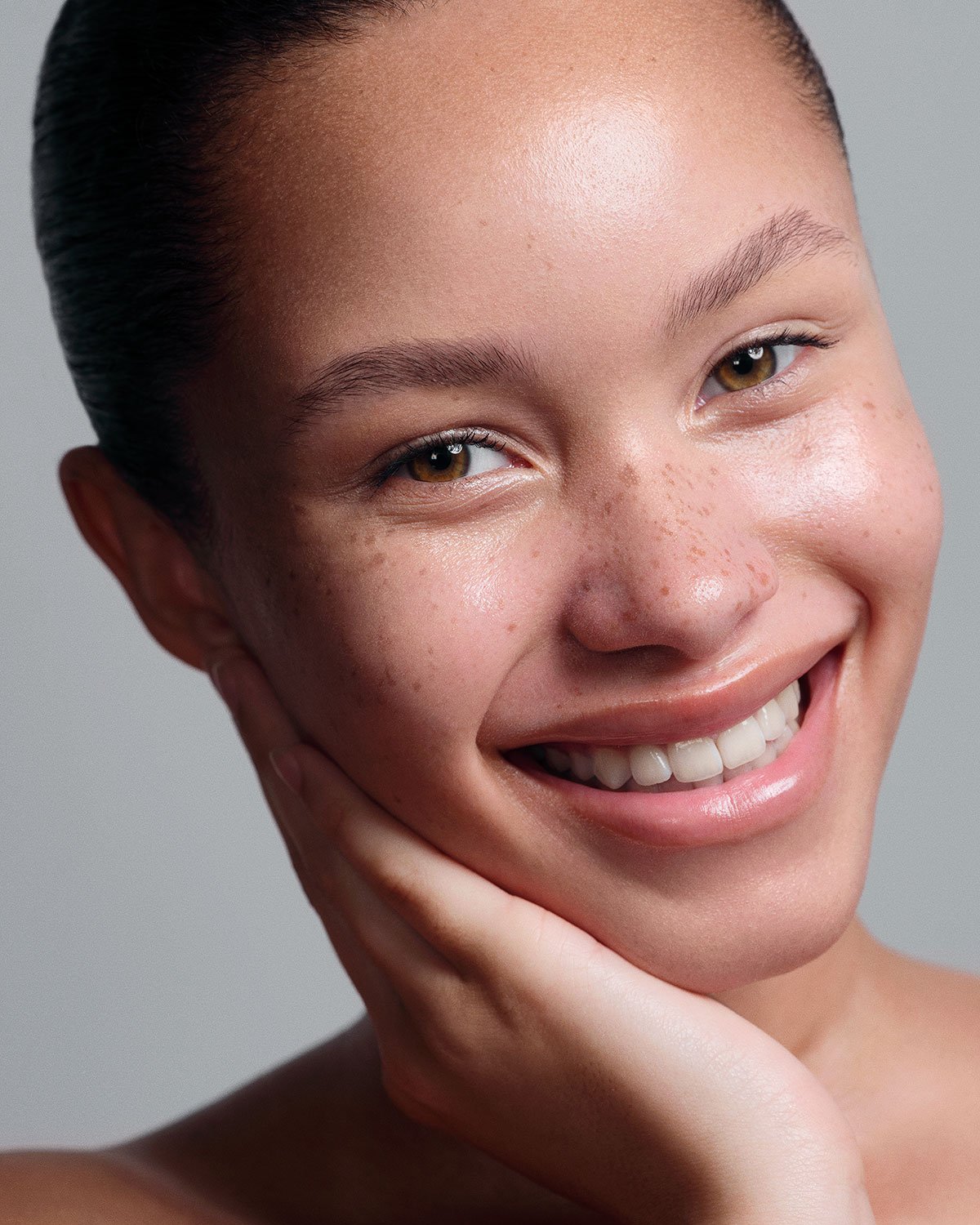 Natural skincare beauty photo of model Rhia