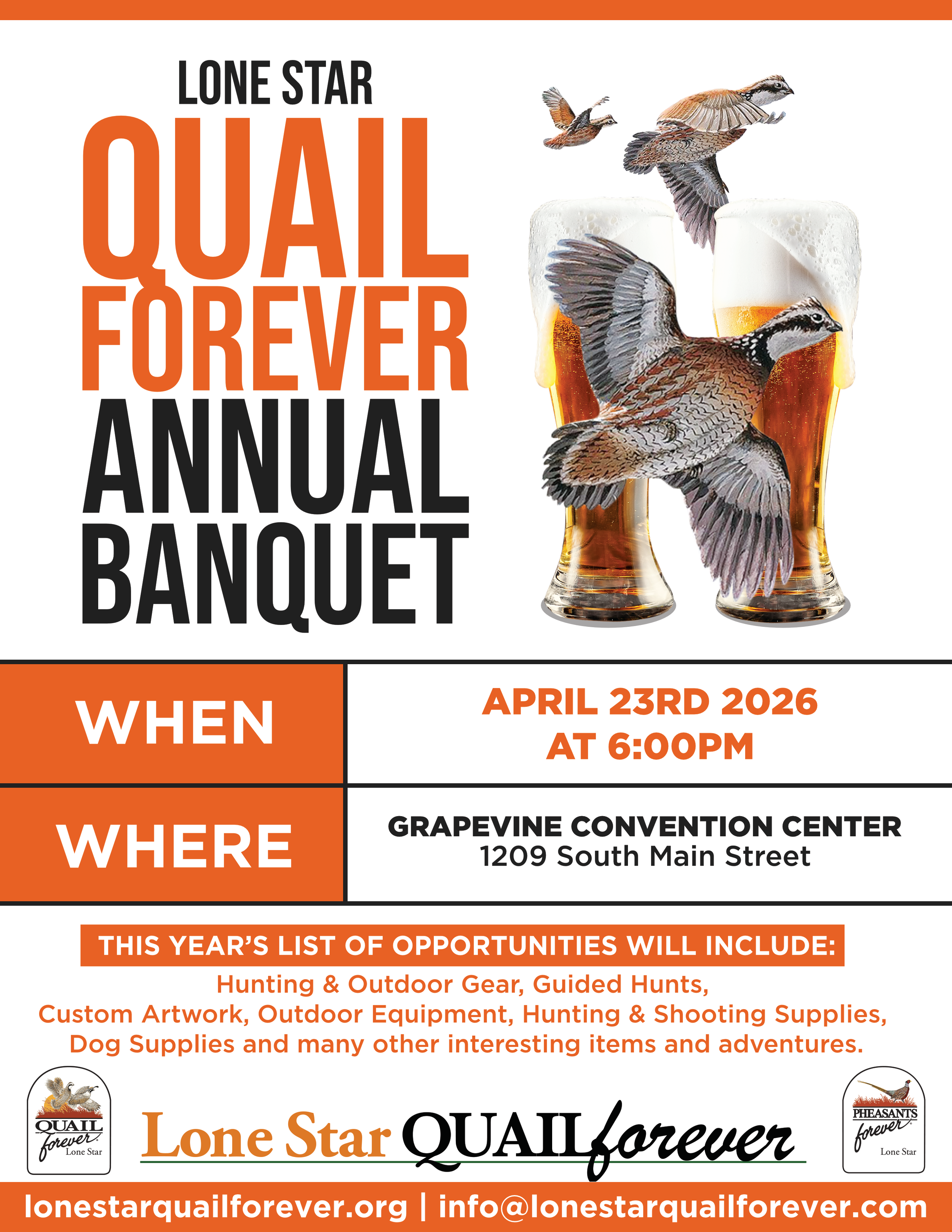 Lone Star Quail Forever Annual Banquet 2026