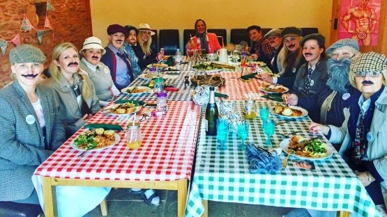 Great Country Folk themed Hen Party tonight! #somersetsgreatescape #HenParty #SecretValley #OwlBarn #greatoutdoorslife #glamping.jpg