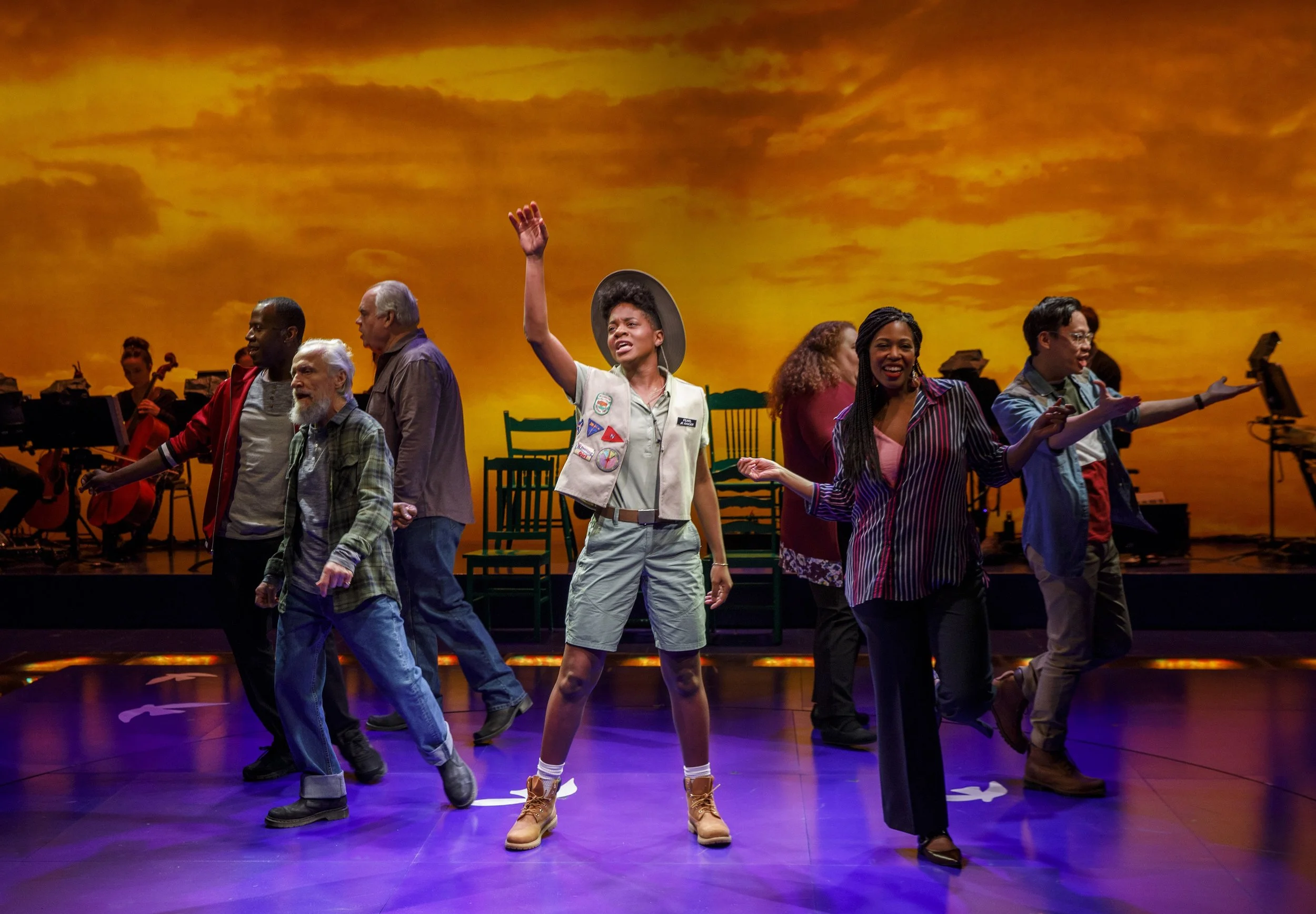 Latoya Edwards and ensemble. Photo: Joan Marcus