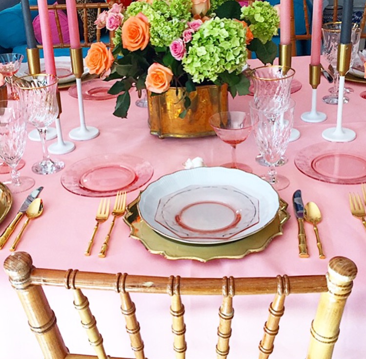 The Vintage Laundry — PINK DEPRESSION GLASS BREAD AND BUTTER PLATES