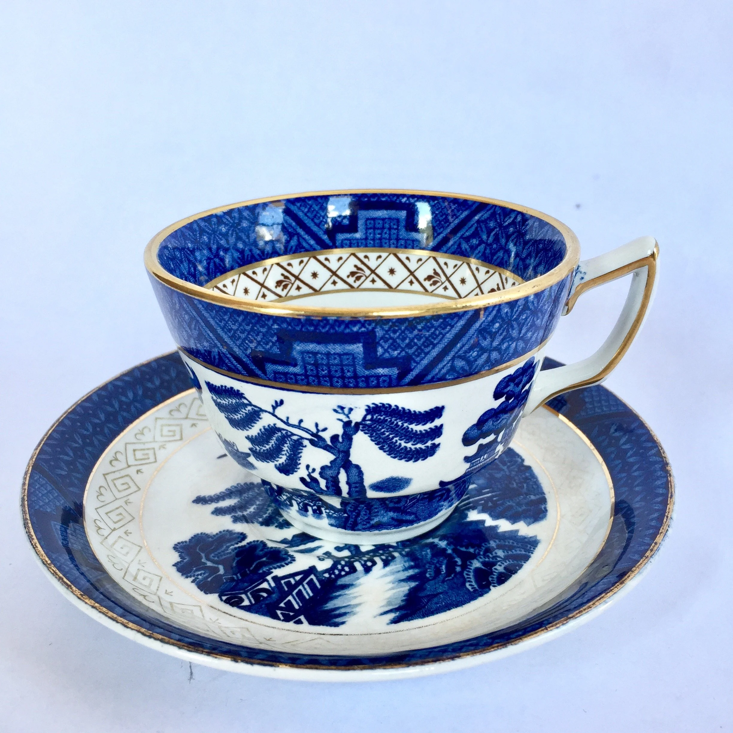 Blue and White Vintage Teacup
