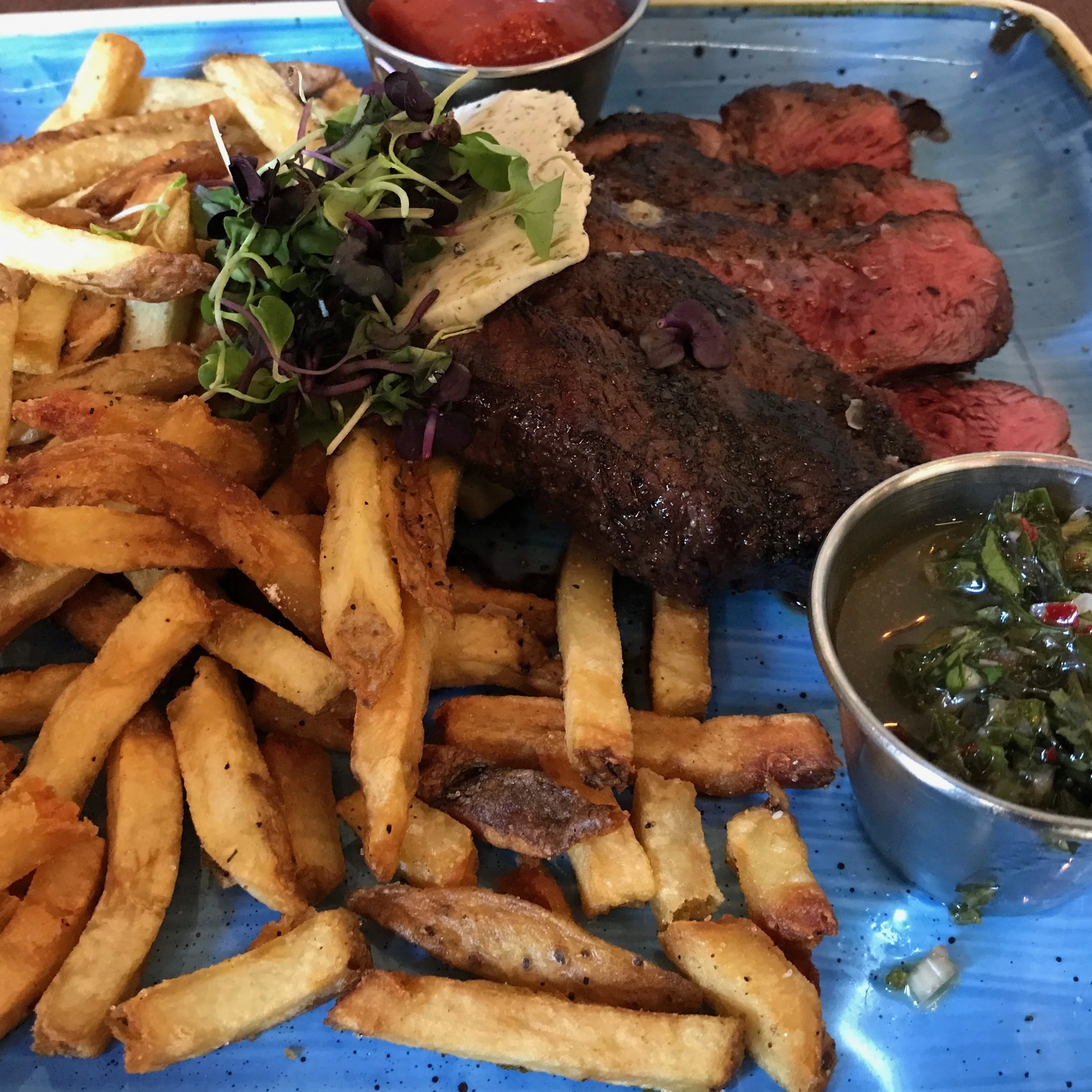 Steak and Fries at Stirr