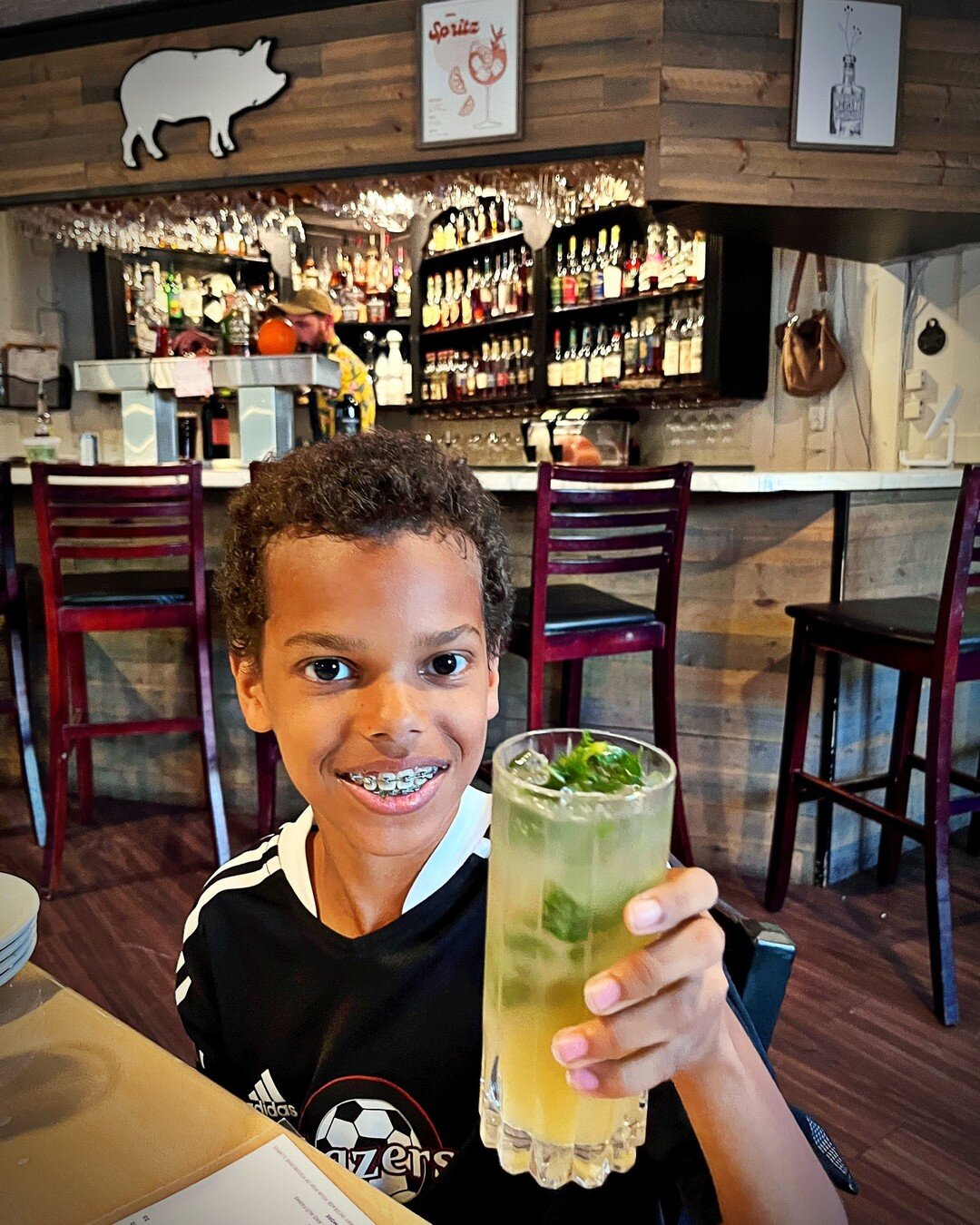 Celebrating the big win with a mocktail!

#soccerlife #mocktail #mojito