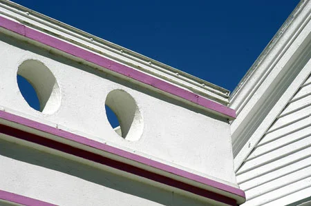 Pink and white