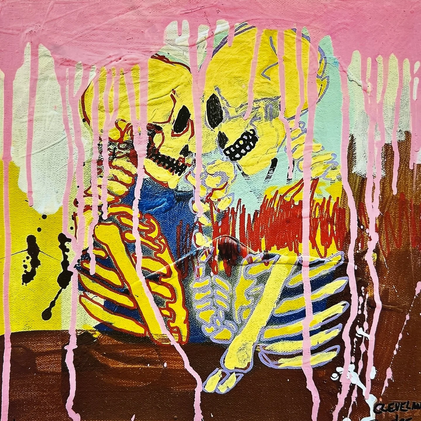 New work from @taylorcleveland.art is here! Taylor also brought us some restock of a few original favorites so we are all stocked up 💀✨️