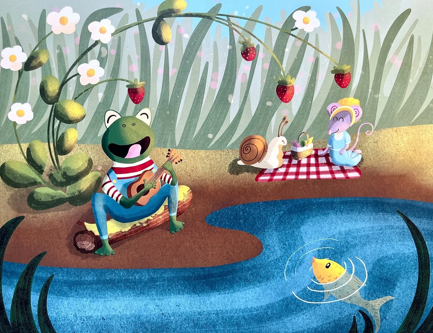 New whimsical prints by Bridgette Drabek 🐸🐌🐭🦊 Which little critter are you?!