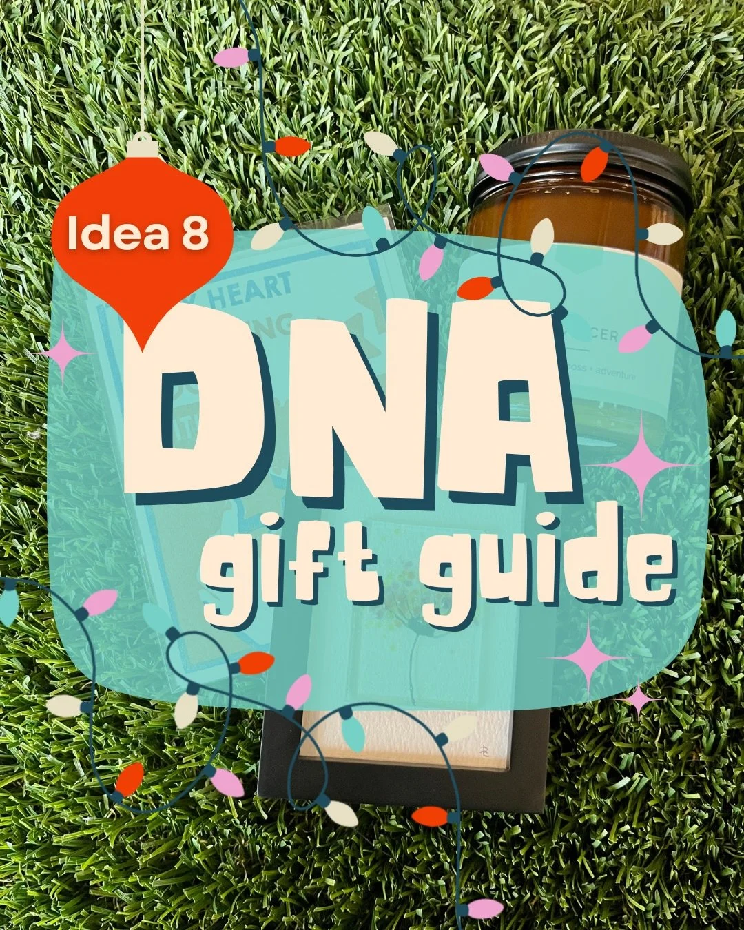 #dnagiftguide⁠ idea 8 is here for you! 🎁⁠
⁠
Today&rsquo;s bundle is an easy one for mom:⁠
⭐ fused glass art by local maker De-Nice Designs⁠
⭐ a locally made candle from @shopvacantwheel⁠
⭐ and a sweet holiday card to bring it all together