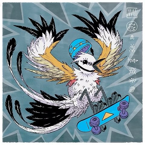 Introducing the bird collection from @cinderbonz 🐦&zwj;⬛ ⁠
⁠
These fun loving pals can be found as art prints, along with many other birds not pictured! The back of each print also has some facts about each bird -like their diet and where they live!