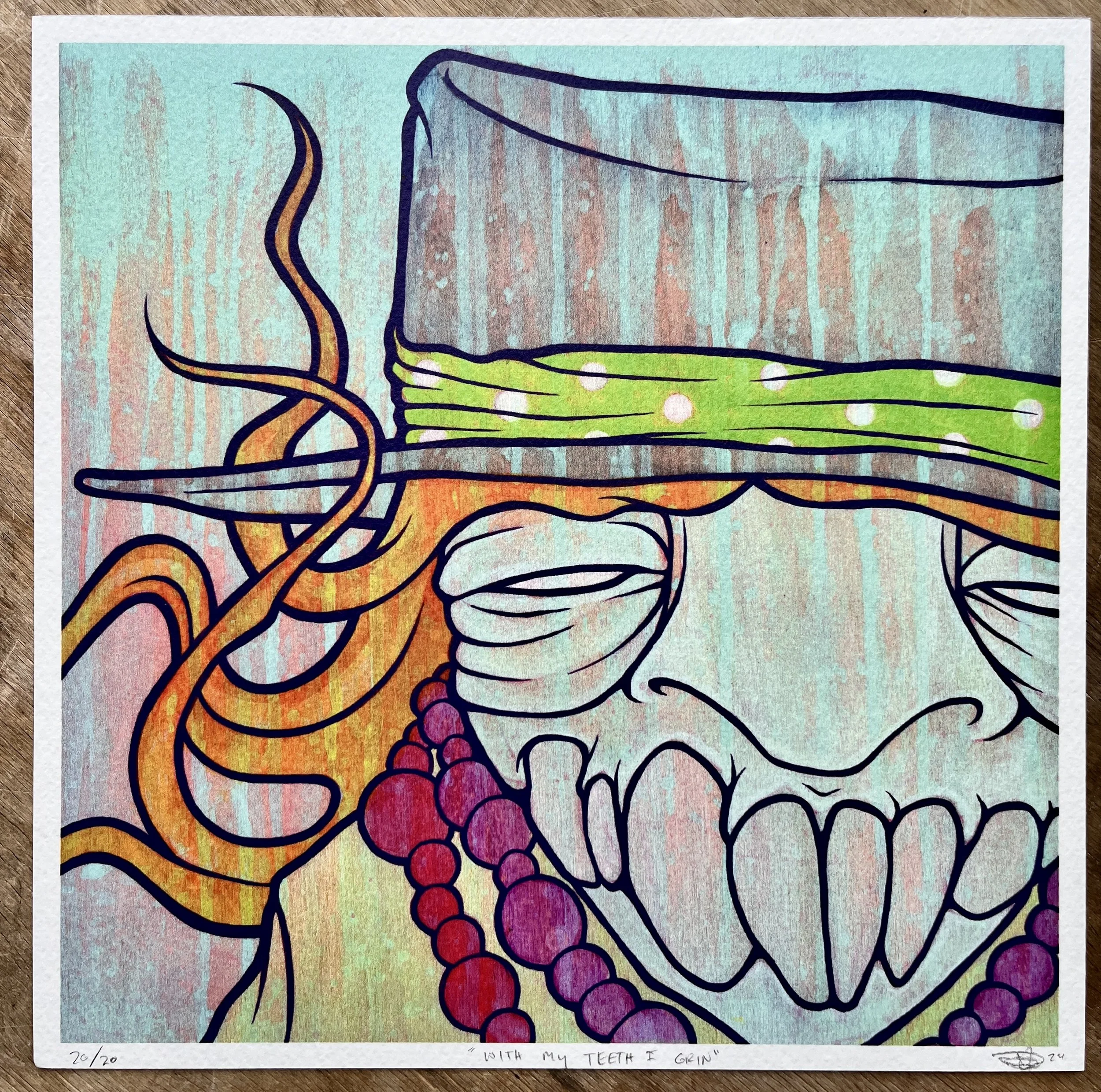 an art print of an original illustration