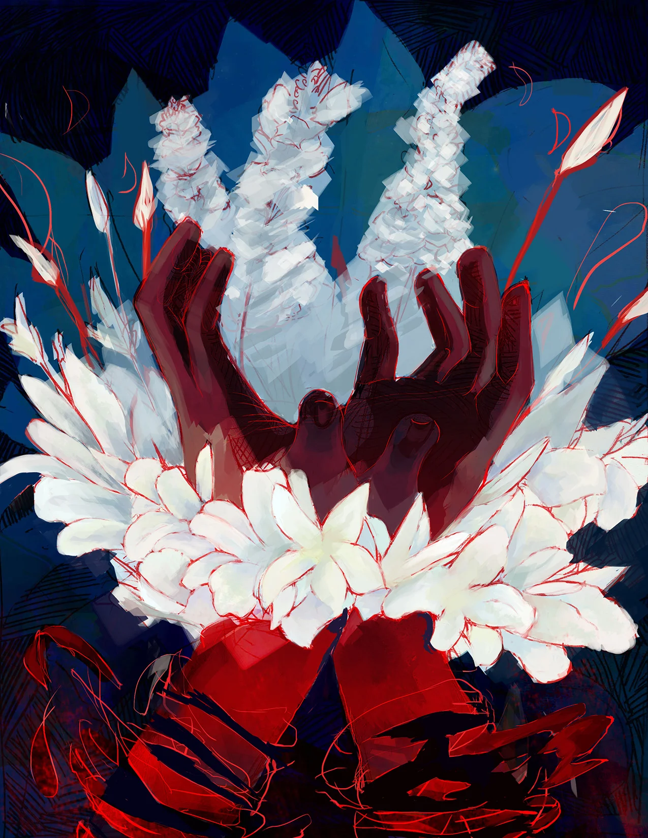  9x12    digital     An editorial piece about the death penalty and a few iterations. 