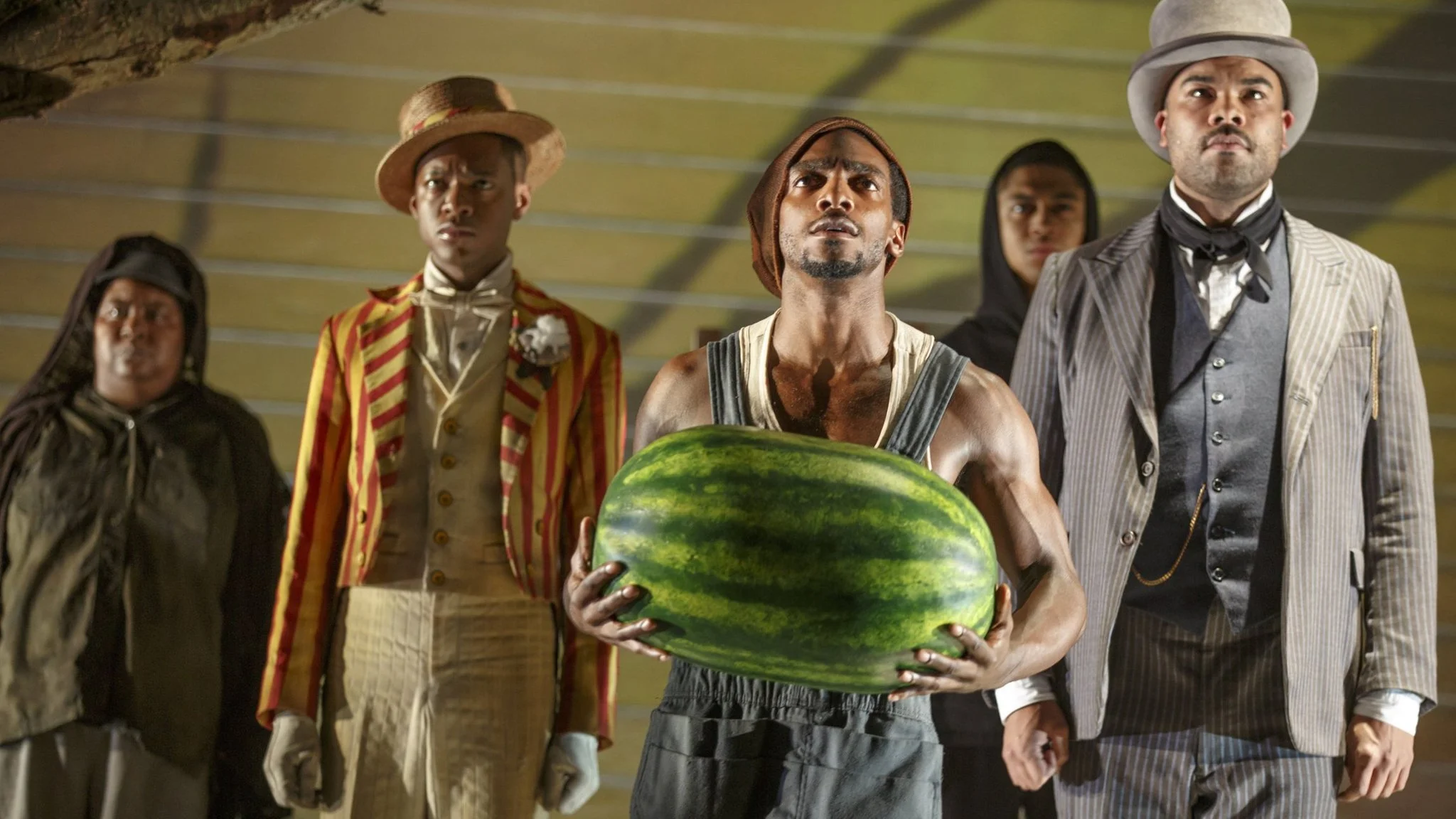 The Death of the last black man in the whole entire world (aka the Negro book of the dead) Signature theatre, nyc October 25 - december 18, 2016 The Alice Griffin Jewel Box Theatre writing by Suzan-lori Parks direction by lileana blain-cruz Scenic Design by Riccardo Hernandez costume design by montana levi blanco lighting design by yi Zhao sound design by palmer hefferan aerial effects by paul rubin projection design by hannah wasileski wig design by cookie jordan stage management by Terri K. Kohler Photo by Joan MarcUS