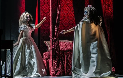 Funny house of a negro Signature theatre, NYC may 3 - June 12, 2016 (extended until june 19th) Alice Griffin Jewel Box Theatre writing by adrienne Kennedy direction by lila neugebauer Scenic Design by Mimi lien costume design by kaye voyce lighting design by mark Barton sound design & orig music by brandon wolcott aerial effects by Paul rubin stage management by marisa levy Photo by Monique Carboni