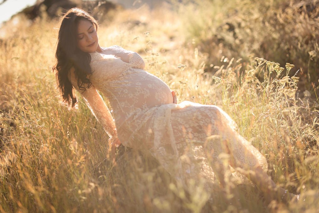 Maternity portrait at golden hour.jpg