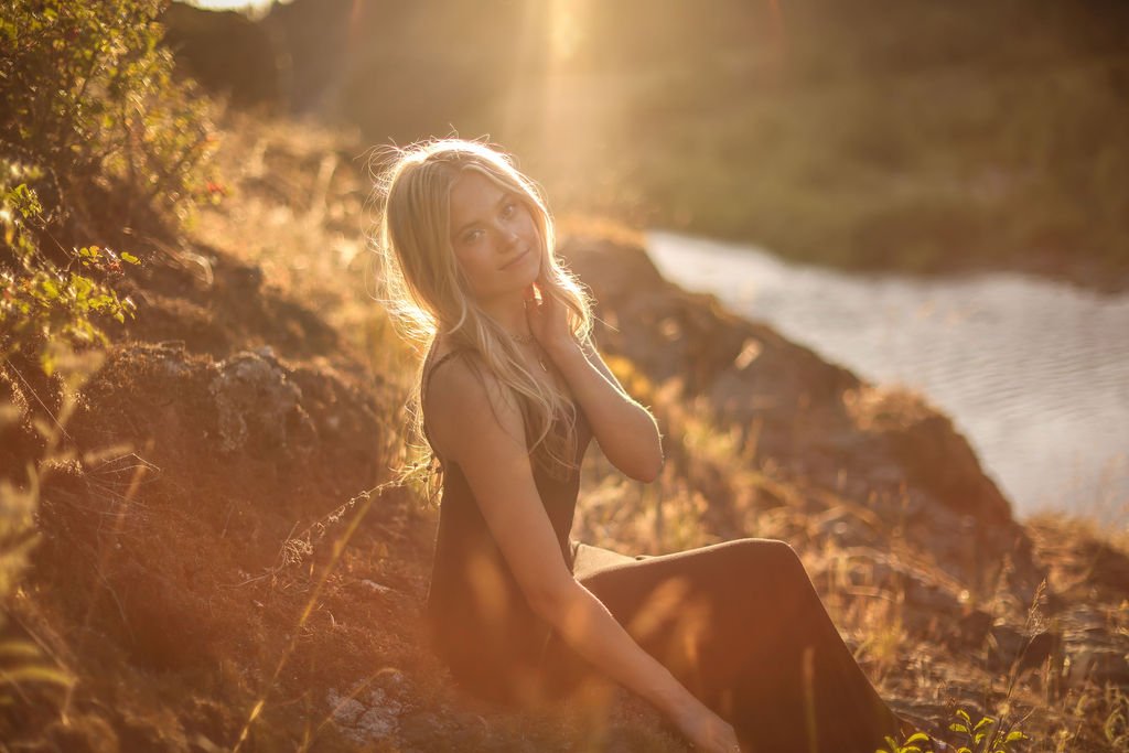 Missoula high school senior portrait at sunset.jpg