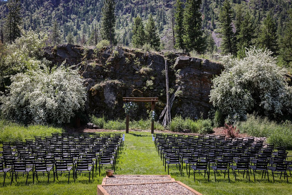 Ceremony site at White Raven Wedding Venue in Alberton Montana.jpg