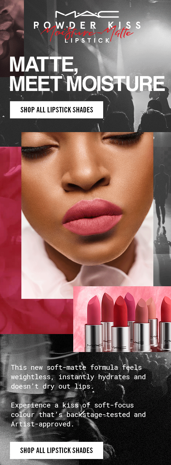 mac cosmetics powder kiss lipstick