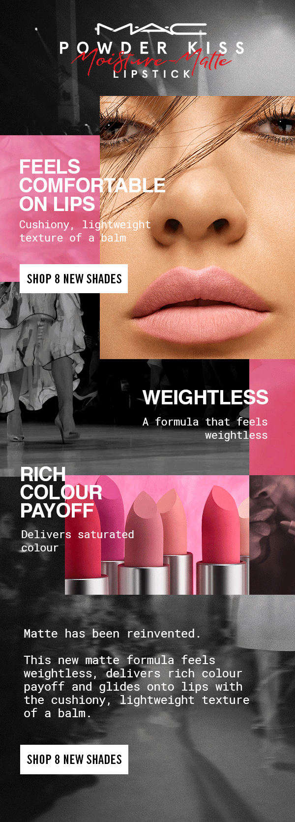 mac cosmetics powder kiss lipstick