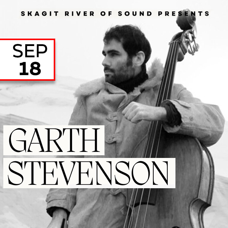 Please join us, for one night only, with the incredible bassist and composer, Garth Stevenson!
An indoor/outdoor music meditation experience: watch the sun set over Skagit Valley from your yoga mat, commune with nature and melt into the music.

Monda