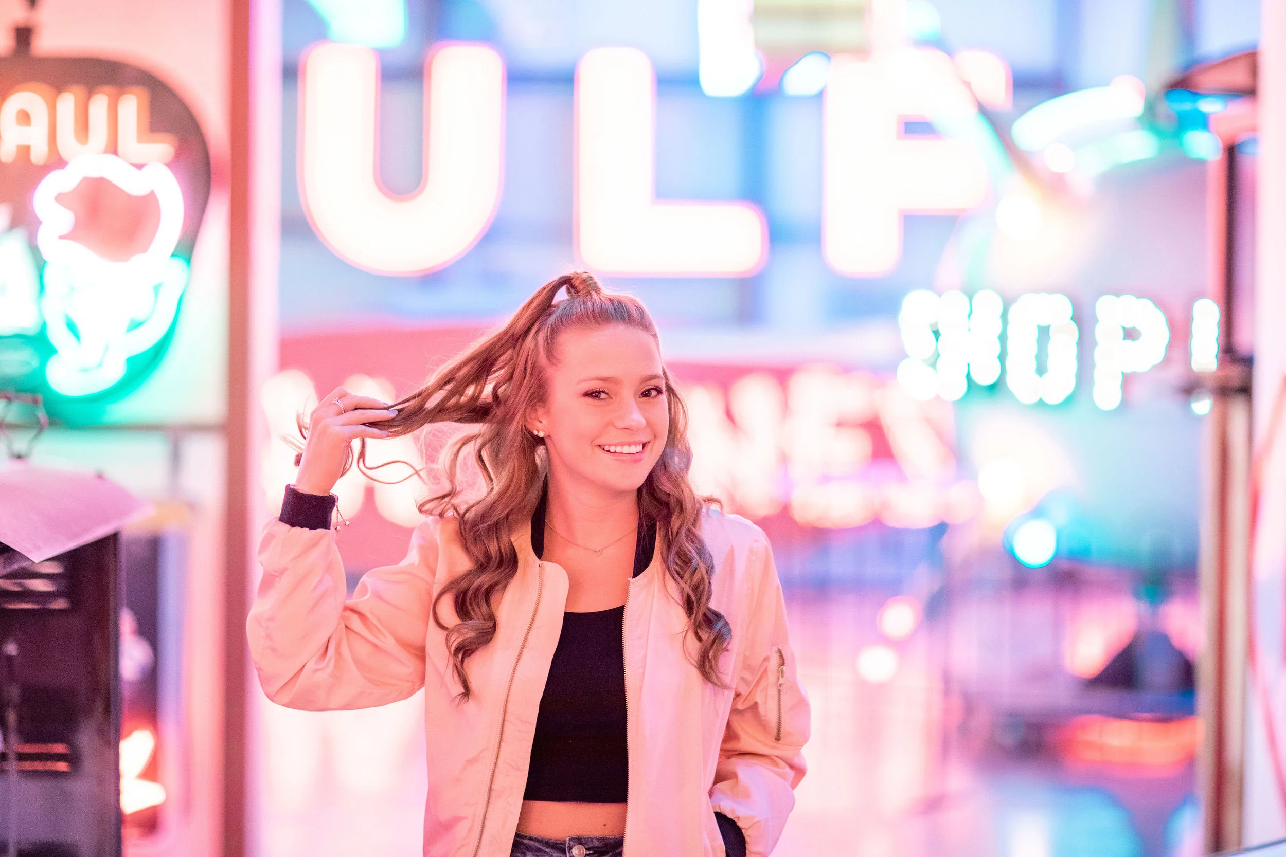 Brook Joseph American Sign Museum Downtown Cincinnati Senior Session Lauren Day Photography