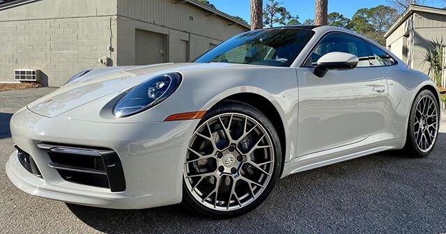 2020 Porsche Carrera with an optional Sport Design bumper. The full front end is covered in @xpel Ultimate Plus PPF film to ensure years of driving enjoyment without the worry of paint damage. 
Feel free to call us @ 843.842.2001, email trustautospa@