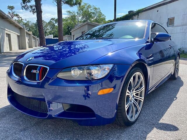 The owner of this 2013 BMW M3 convertible came to us in need of multiple services. Wanting more out of the interlagos blue exterior, we preformed multiple steps of paint correction to eliminate 7 years of scratches, swirls and imperfections. Before a