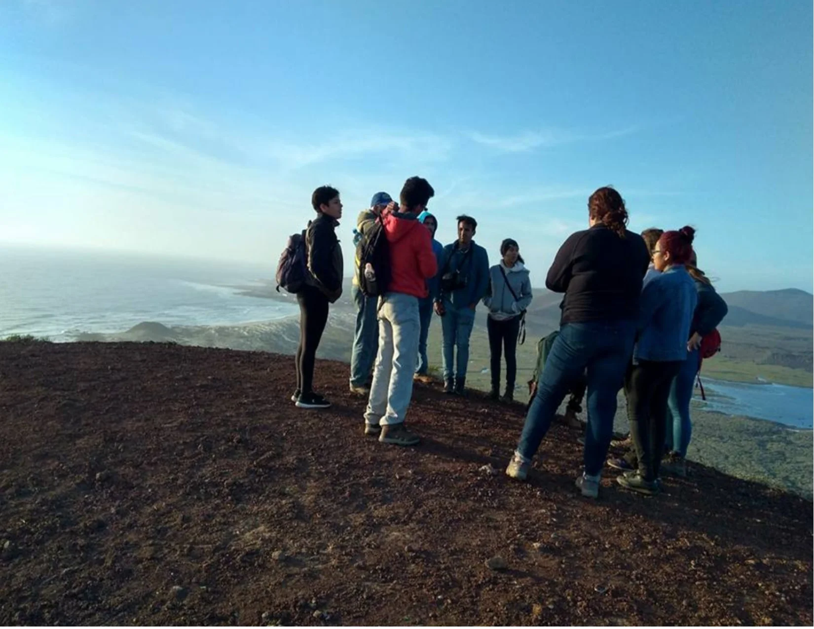 Hablando de aves en la cima de un volcÁn.